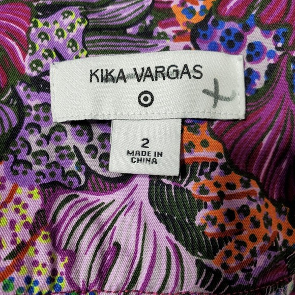 Kika Vargas x Target Skirt Size 2 Coral Reef Scallop Edge Midi Purple Print NWT - Picture 14 of 15